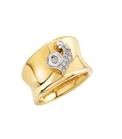 Anillo Chantecler Mujer Logo in Oro Diamante 44716